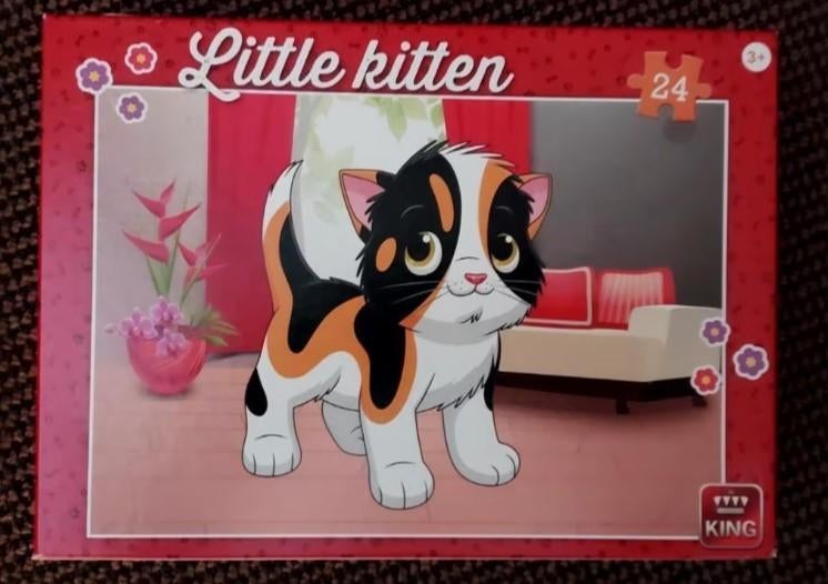 Kinder puzzel little kitten, Hobby en Vrije tijd, Denksport en Puzzels, Zo goed als nieuw, Minder dan 500 stukjes, Ophalen of Verzenden
