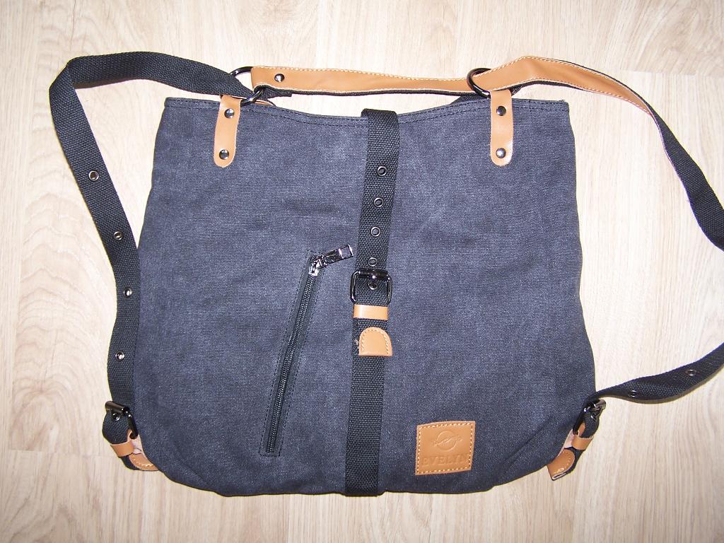 Handtas rugzak nieuw Evelyn bag grijs met grijs bruine riem, Ophalen of Verzenden, Nieuw, Grijs, Handtas
