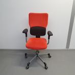Steelcase Ligne bureau stoel burostoel met oranje stof, Huis en Inrichting, Ophalen, Gebruikt, Zwart