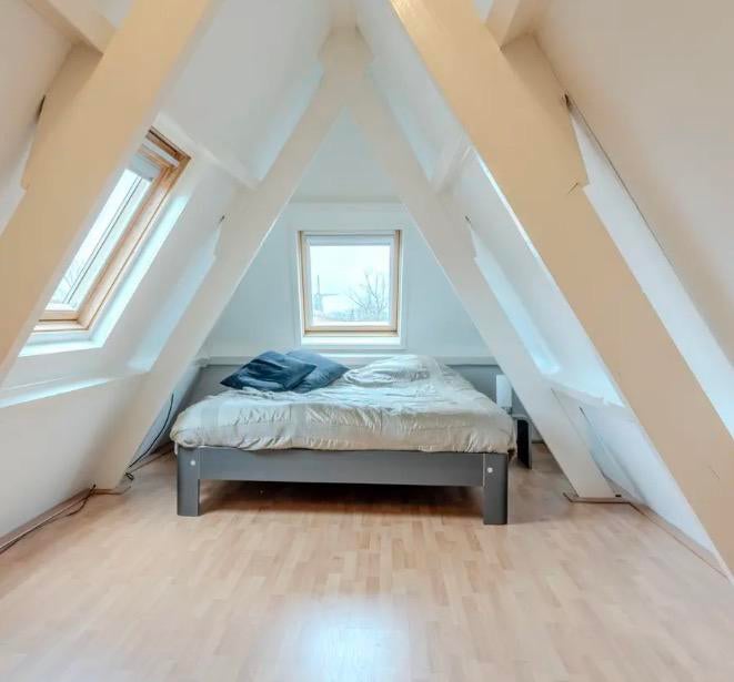 Auping bed 160 bij 200 met twee zijtafeltjes, Ophalen, Gebruikt, Overige kleuren, Tweepersoons