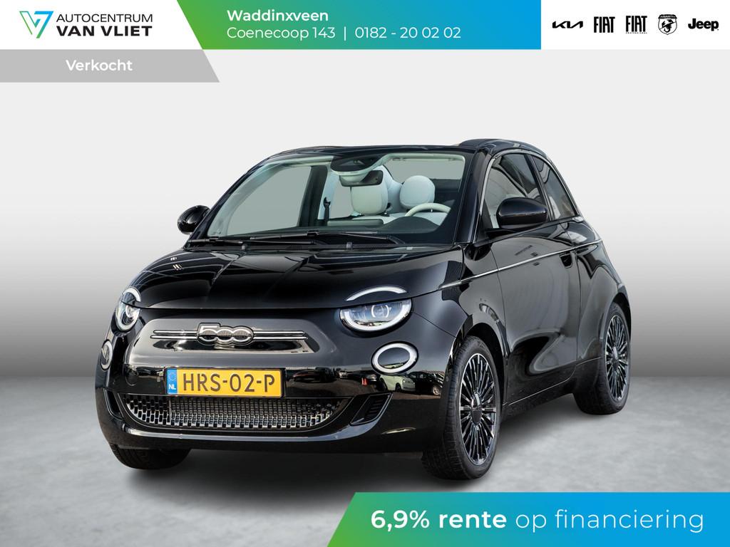 Fiat 500e Cabrio La Prima 42 kWh | SOH 99% | 17% Bijtelling, Auto's, Fiat, Gebruikt, 4 stoelen, Origineel Nederlands, 299 km