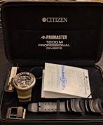 Citizen Promaster autozilla 1000m, Sieraden, Tassen en Uiterlijk, Gebruikt, Staal, Kunststof, Ophalen of Verzenden