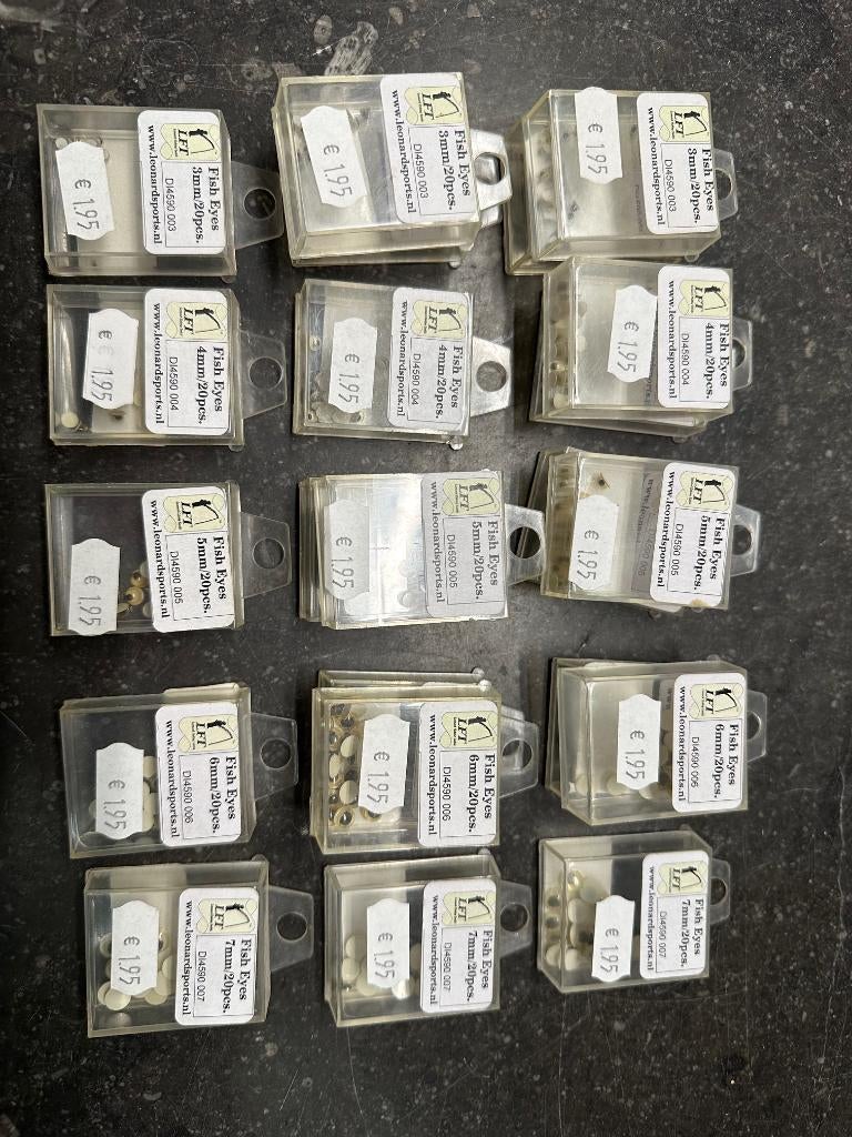 22x pakje Fish Eyes á 20 stuks, Overige typen, Nieuw, Ophalen of Verzenden, Nvt