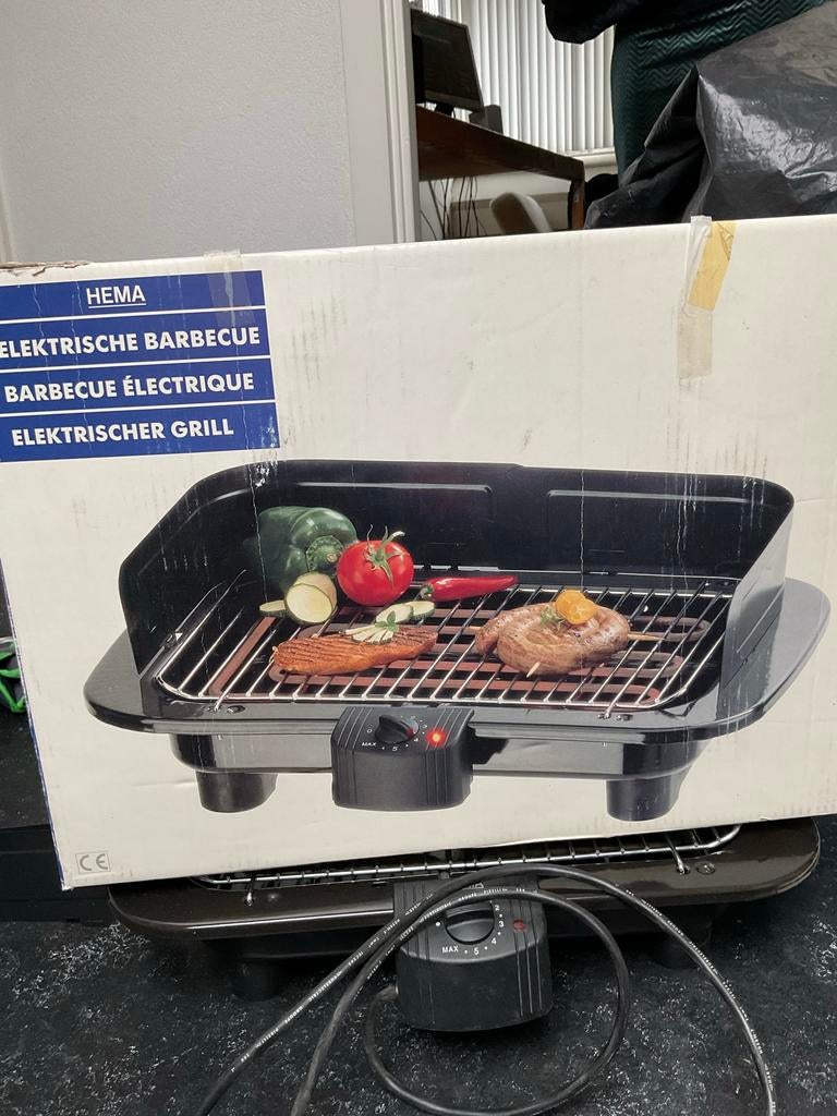Hema elektrische barbecue, Tuin en Terras, Elektrische barbecues, Ophalen of Verzenden, Zo goed als nieuw
