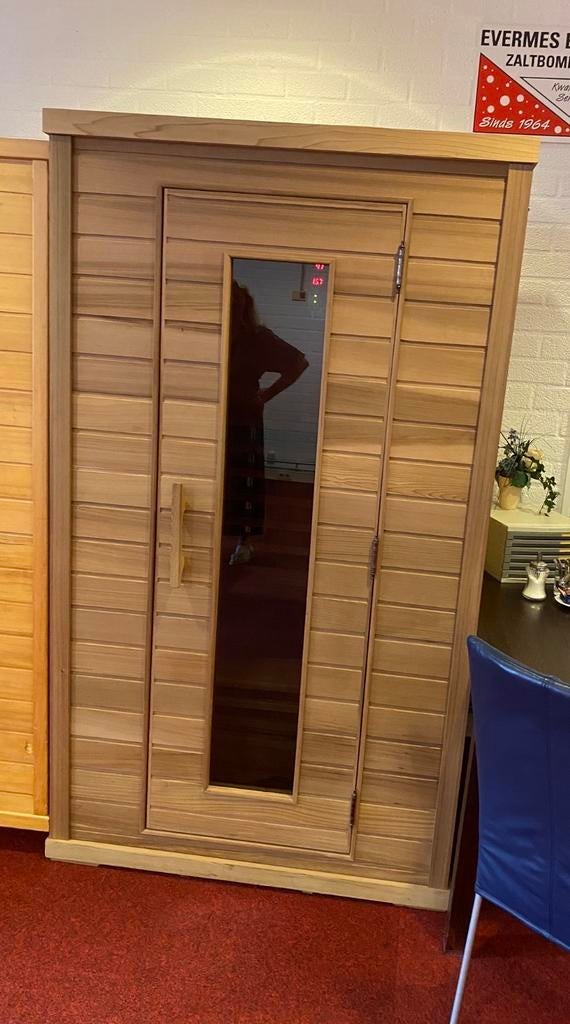 Red ceder sauna infrarood warmtecabine CH-11, Ophalen, Gebruikt, Infrarood, Complete sauna