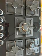 Inbouwkookplaat gas 5 pits zwart, Ophalen of Verzenden, Zo goed als nieuw, Gas, Vrijstaand