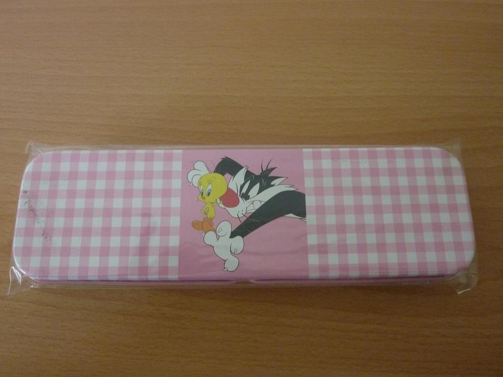 Pennenblikje Looney Tunes - Roger Rabbit & Sylvester, Verzamelen, Disney, Verzenden, Overige figuren, Nieuw, Beeldje of Figuurtje