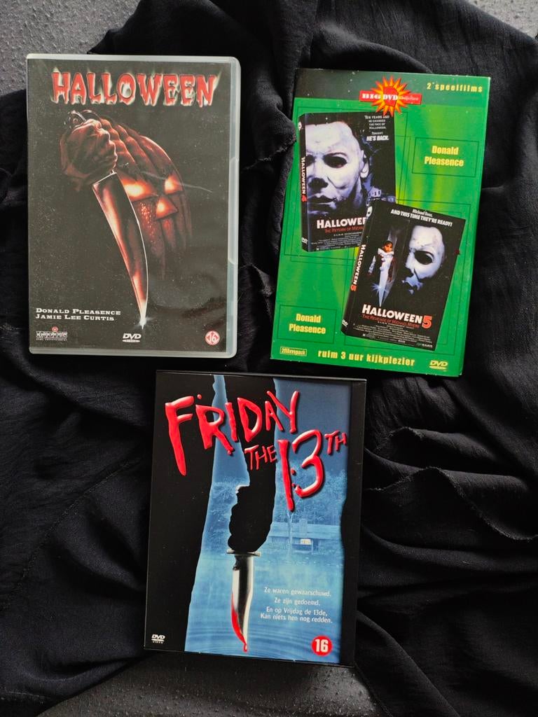 Halloween 1, 4, 5 & Friday the 13th DVD Horror Klassiekers, Cd's en Dvd's, Dvd's | Horror, Ophalen of Verzenden