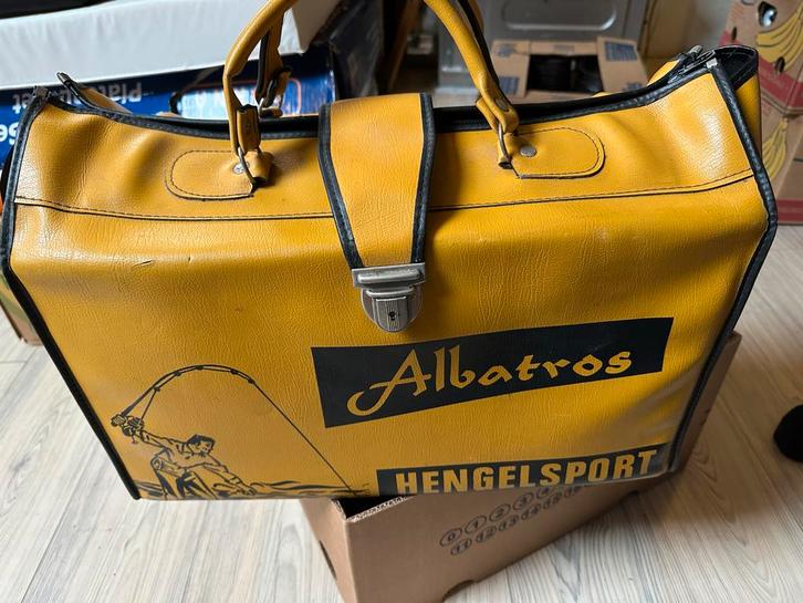 Vintage Albatros Hengelsport Vistas Vistas Koffer/Tas, Watersport en Boten, Hengelsport | Algemeen, Gebruikt, Koffer of Tas, Ophalen of Verzenden
