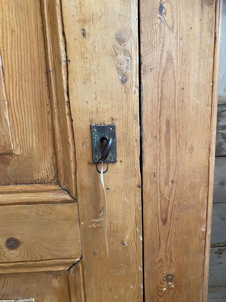 Landelijk oud grenen kast eendeurskast kledingkast, Ophalen