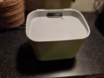 Curver Mintgroen Opberg- of Afvalbakje met Deksel, Huis en Inrichting, Ophalen, Kunststof, Zo goed als nieuw, Minder dan 10 liter