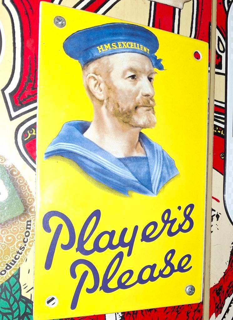 Emaille deurpostje Players cigaretten, Ophalen of Verzenden, Reclamebord