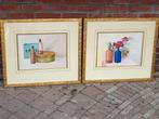 2 Stillevens van Bert vd Brink in gouden lijsten, Antiek en Kunst, Ophalen of Verzenden