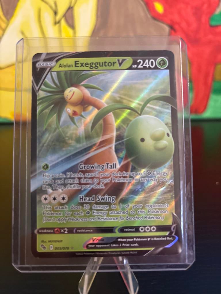 Pokemon Go - Alolan Exeggutor V - Zeldzame Pokémonkaart, Hobby en Vrije tijd, Verzamelkaartspellen | Pokémon, Ophalen of Verzenden