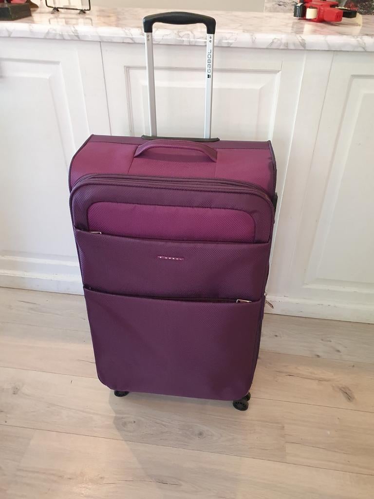 Grote paarse reiskoffer met 4 wieltjes en TSA slot, Paars, Onbekend, Gabol, Ophalen of Verzenden