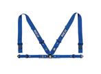 Sparco FIA H4 4-punts gordel Blauw zwart rood, Auto diversen, Tuning en Styling, Ophalen of Verzenden