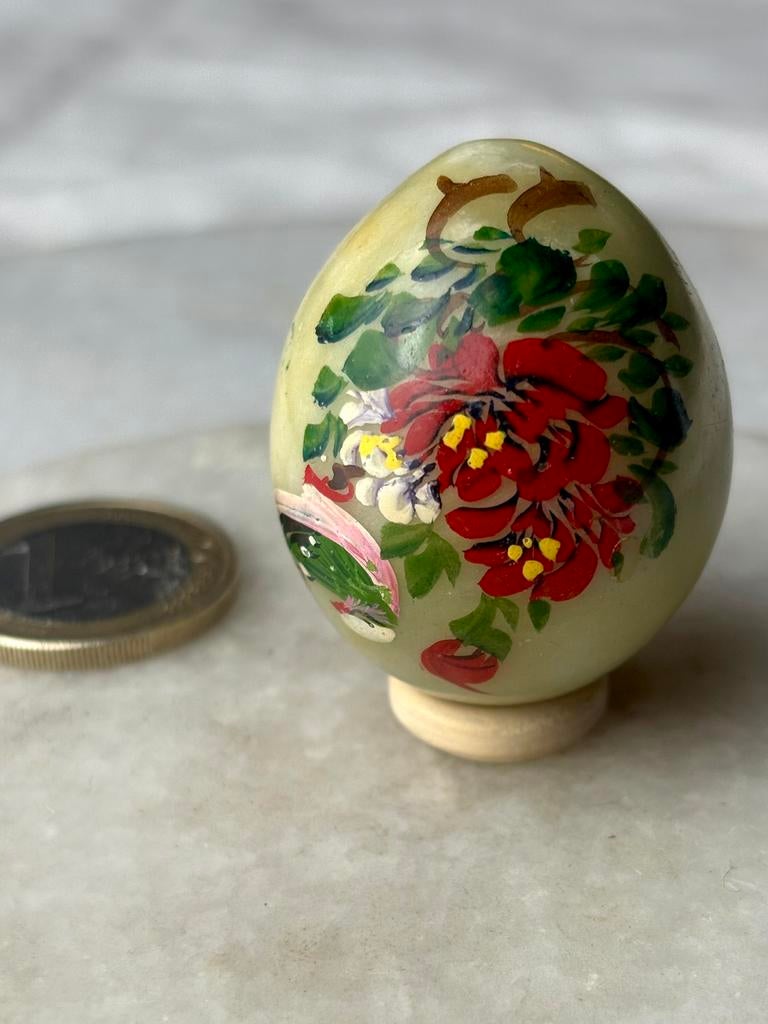 Beschilderd jade ei nr 480, Ophalen of Verzenden