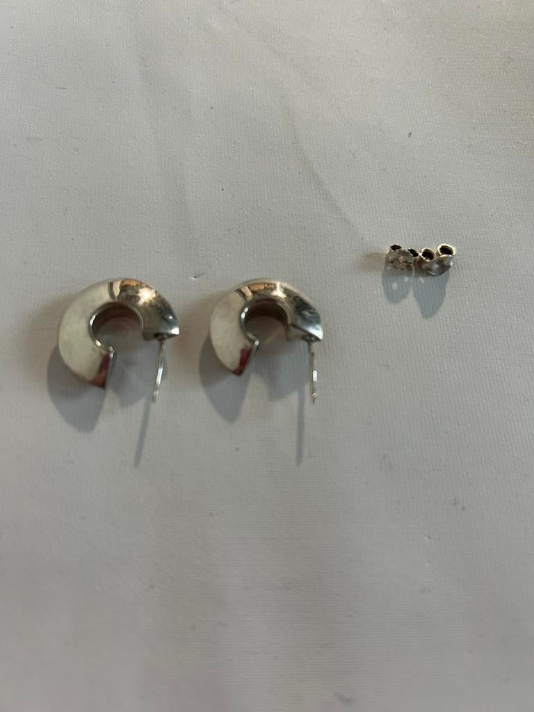 Zilveren oorbellen, Sieraden, Tassen en Uiterlijk, Antieke sieraden, Ophalen of Verzenden, Zilver, Oorbellen