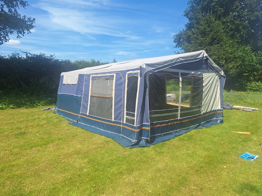 Vouwwagen Gerjak Tago Indian (2008) Ruim en compleet!, Caravans en Kamperen, Ophalen