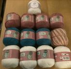 17 bollen Alison & Mae Essentials Uni-colour fine, Hobby en Vrije tijd, Ophalen of Verzenden, Gebruikt, Breien of Haken, Wol of Garen