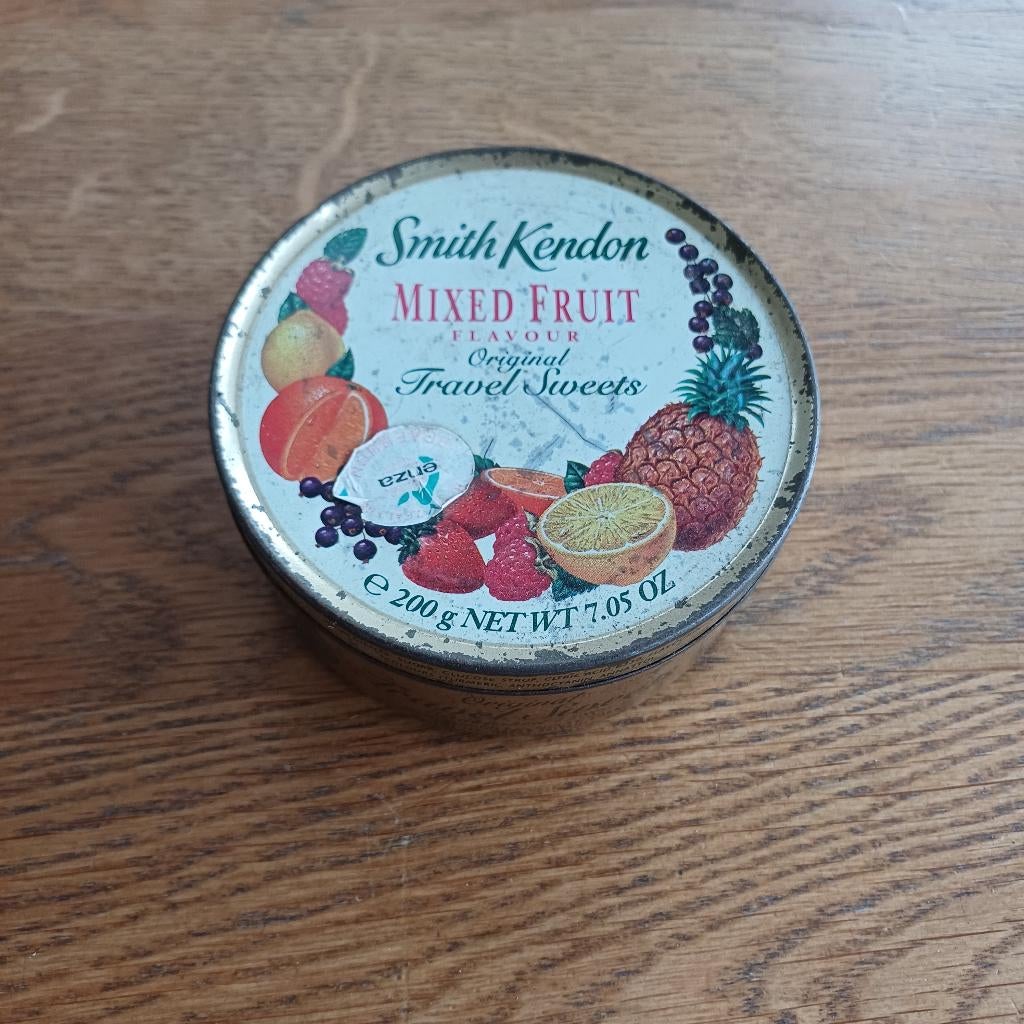 Smith Kendon Mixed fruit - vintage blikje, Ophalen of Verzenden, Gebruikt, Overige, Overige merken