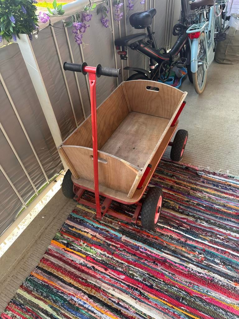 Houten bolderkar opvouwbaar, Ophalen, Gebruikt