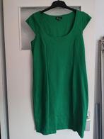 MS Mode basic groene dames jurk met ronde hals, Maat 38/40 (M), Ophalen of Verzenden, Zo goed als nieuw, MS Mode