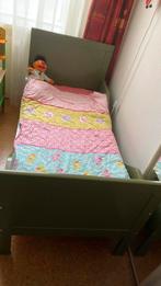 Bobita Peuterbed. Groen. Met matras dekbed en hoezen, Ophalen, 70 tot 85 cm, 140 tot 160 cm, Zo goed als nieuw