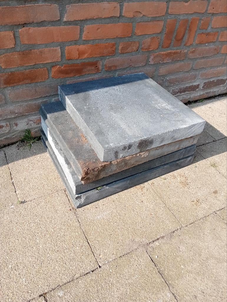 4 resten (minimaal 40 cm) opsluitbandjes, Tuin en Terras, Tegels en Klinkers, Ophalen, Beton, Terrastegels