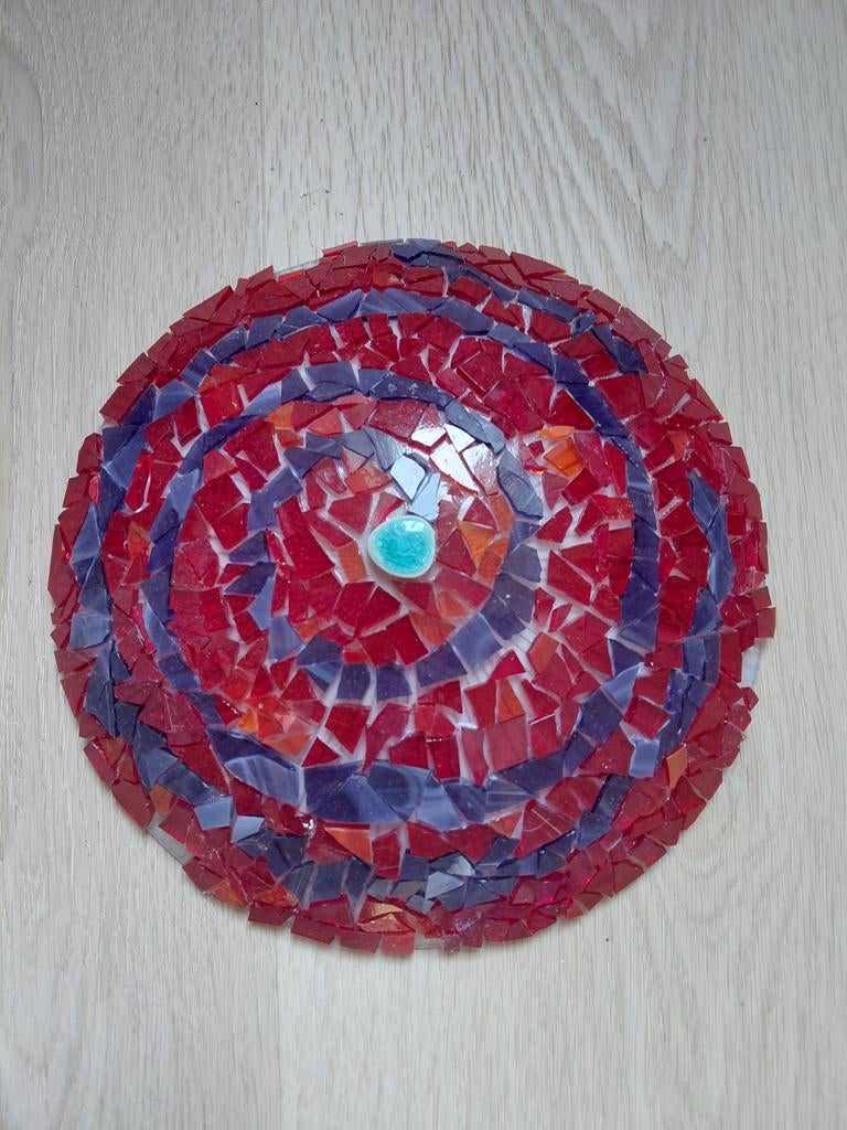 Handgemaakte mozaïek plafon of wandlamp, Ophalen, Nieuw, Glas