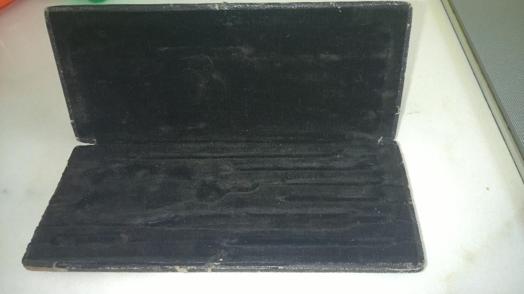 Oude houten lege passerdoos, Antiek en Kunst, Ophalen of Verzenden