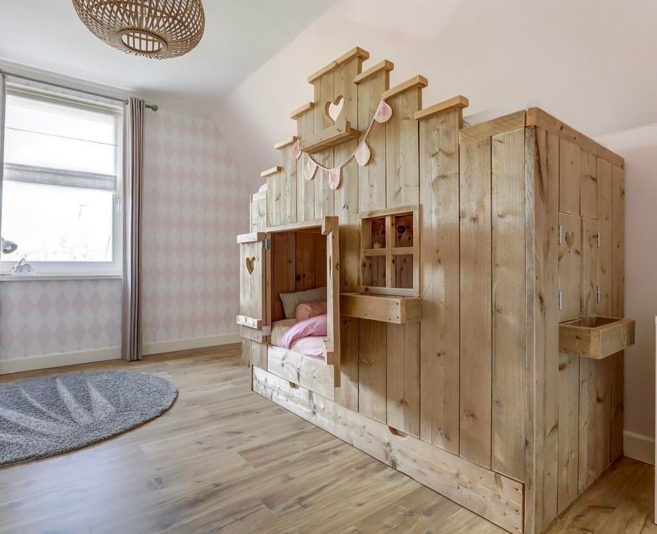 Saartje Prum bed voor 3 personen, Ophalen, Gebruikt, Stapelbed