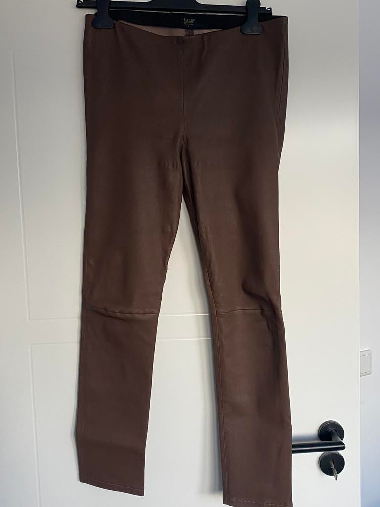 Leren broek maat 3 Pauw, Kleding | Dames, Maat 38/40 (M), Bruin, Ophalen of Verzenden, Zo goed als nieuw