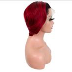 Pixie kort bob pruik/ wig 100% menselijke haar, Ophalen of Verzenden, Nieuw, Pruik of Haarverlenging