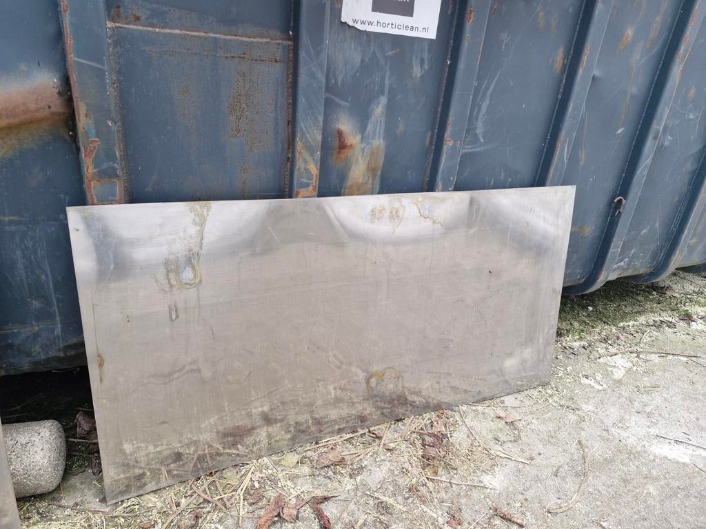 Rvs platen ongebruikt, Ophalen, Nieuw
