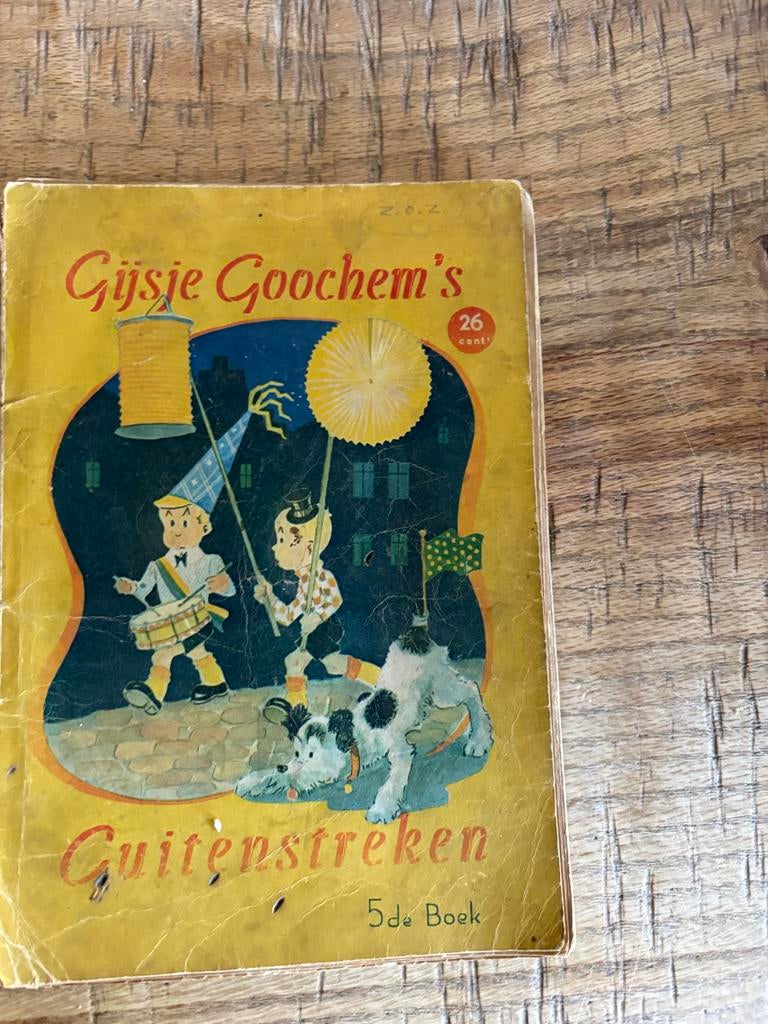 Gijsje Goochem's Guitenstreken - 5de Boek (1938), Eén stripboek, Ophalen of Verzenden, Gelezen