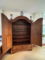 Massief eiken handgemaakte kast, Huis en Inrichting, Kasten | Buffetkasten, Ophalen, Gebruikt, Met deur(en), 200 cm of meer