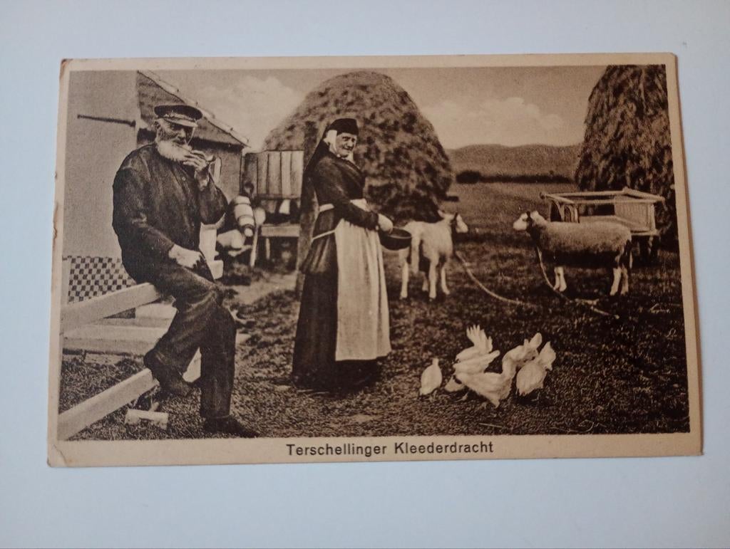 Terschelling Klederdracht Boerenleven, Ophalen of Verzenden, 1920 tot 1940, Gelopen, Waddeneilanden
