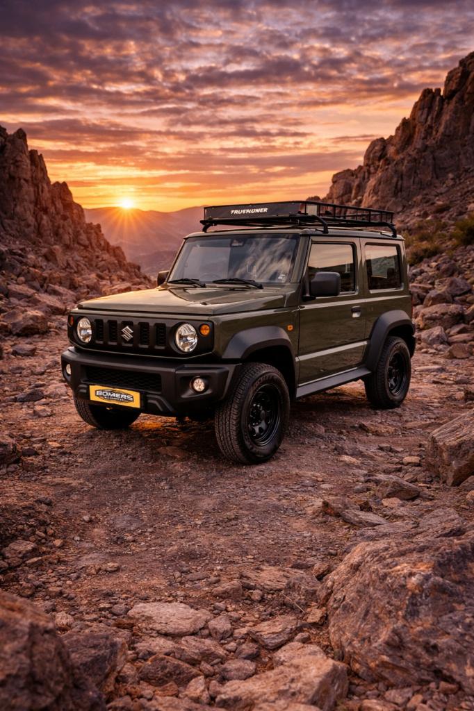 2x Suzuki Jimny OFF-ROAD 2019/22 Groen/Beige 4Pers 4X4 1.5, Stof, 4 cilinders, Handgeschakeld, Particulier