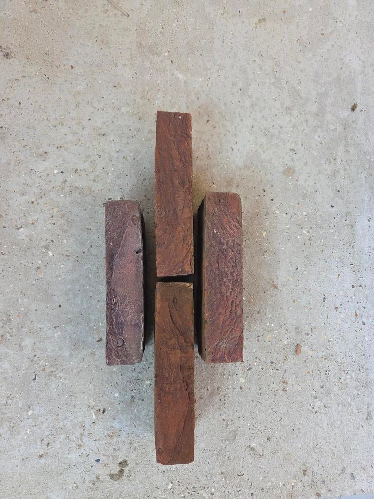 Te koop: ca. 250 nieuwe gebakken sierstenen, Doe-het-zelf en Verbouw, Metselstenen, Ophalen, Nieuw, Bakstenen