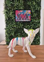 Polyester chihuahua beeld, kleurrijk design, Ophalen of Verzenden