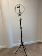 Ringlamp met telefoonhouder diameter 26cm, Ophalen, Nieuw, Lamp of Flitsset