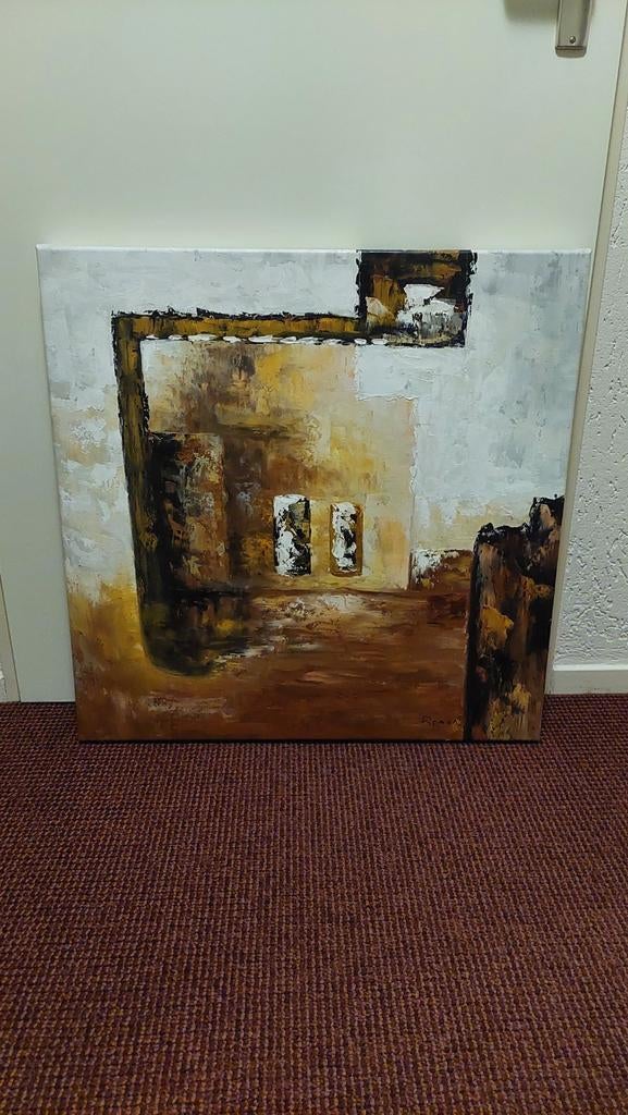 Abstract schilderij, Antiek en Kunst, Kunst | Schilderijen | Abstract, Ophalen of Verzenden