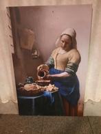 Schilderij melkmeisje, 125 cm of meer, Ophalen of Verzenden, Zo goed als nieuw, Foto of Poster