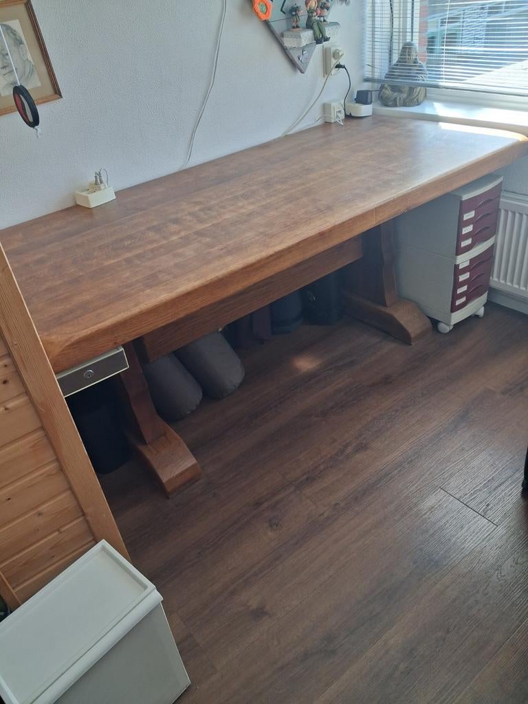 Eiken eetkamer  tafel, Huis en Inrichting, Tafels | Eettafels, Gebruikt, 150 tot 200 cm, Rechthoekig, 50 tot 100 cm