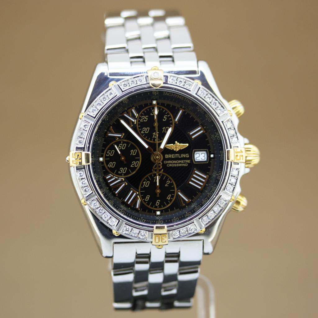 Breitling Crosswind B13355 Diamant, Staal, Gebruikt, Breitling, Polshorloge