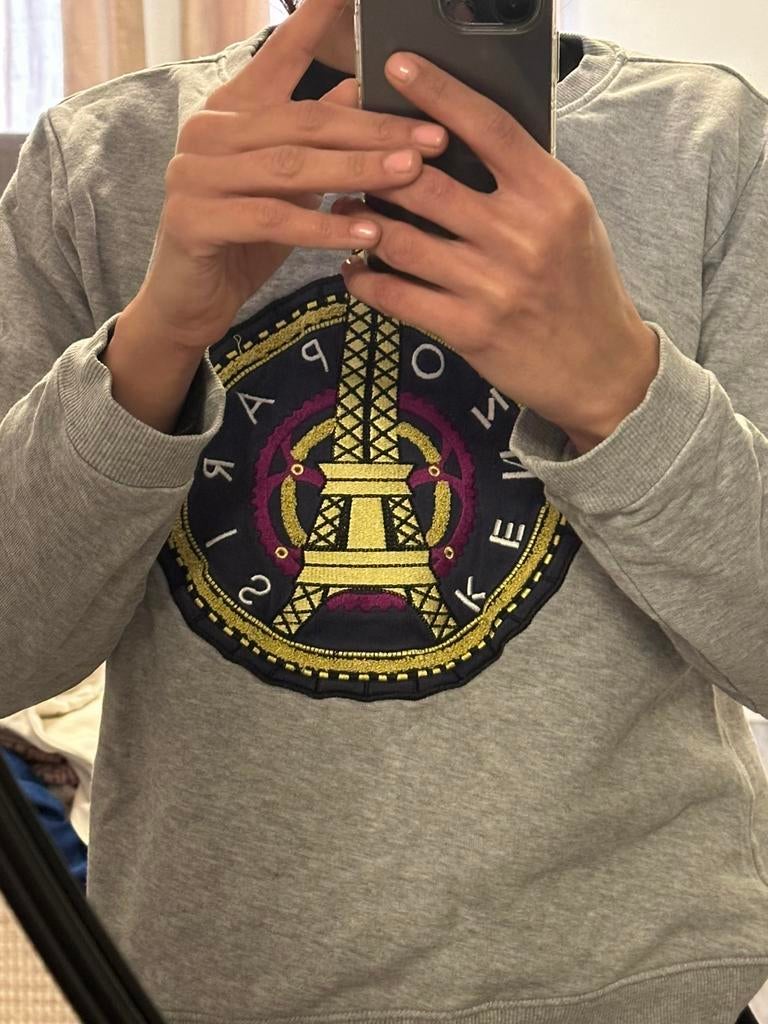 Kenzo Paris trui sweater hoodie 164 XS nieuw, Kleding | Dames, Ophalen of Verzenden, Nieuw, Maat 34 (XS) of kleiner, Grijs