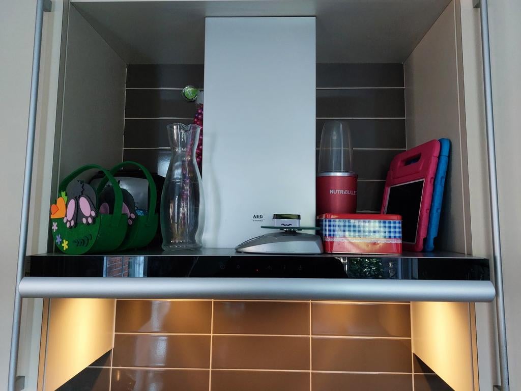 Afzuigkap AEG DD8890-A. PCN 942121761, Witgoed en Apparatuur, Afzuigkappen, Ophalen, Gebruikt, Wandschouwkap