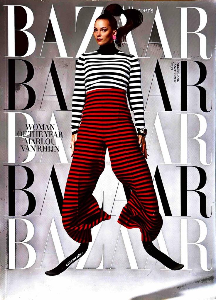 Harper's Bazaar Nederland Jan/Feb 2017 - Marlou van Rhijn, Ophalen of Verzenden, Zo goed als nieuw, Glossy