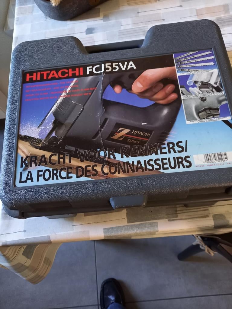 Hitachi FCJ55VA Decoupeerzaag in koffer, Ophalen of Verzenden, Gebruikt, Decoupeerzaag, Hitachi